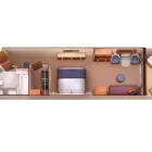 Room plan at the Seabourn Ovation.
