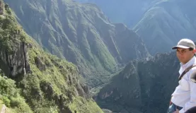 Our guide at Machu Picchu