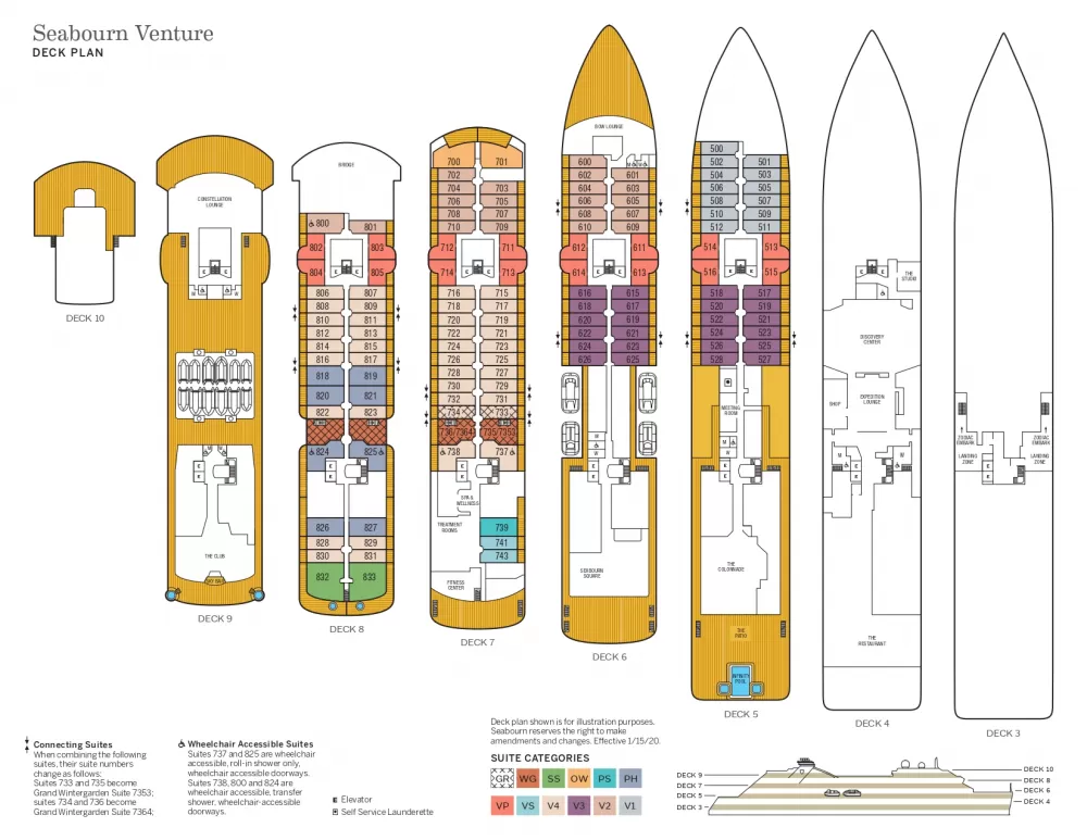 Seabourn Venture Prices, Itineraries, Photos, Deck Plans, Cabins