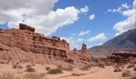Unique formations in the Argentina desert