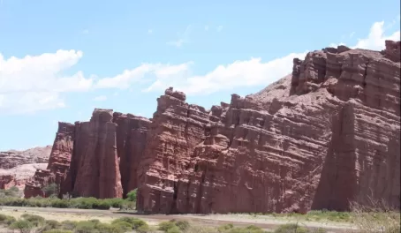 Unique rock formations in the Argentina desert