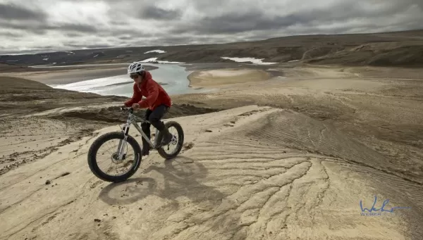 Biking on the tundra