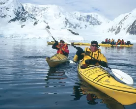Kayaking the Antarctic waters
