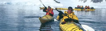 Kayaking the Antarctic waters