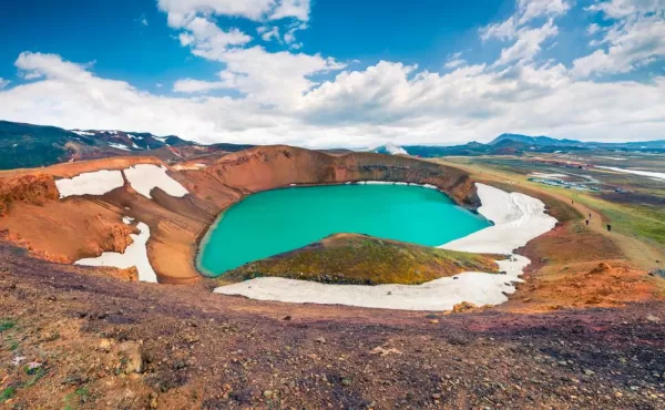 Crater in Iceland