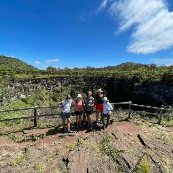 Group Hiking in Galapagos