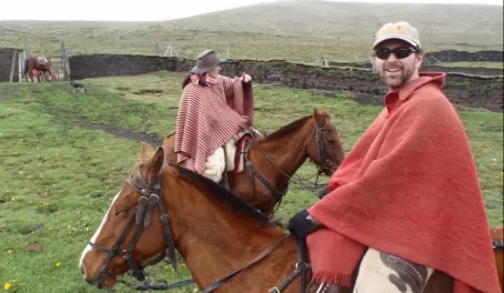Horseback riding in Ecuador
