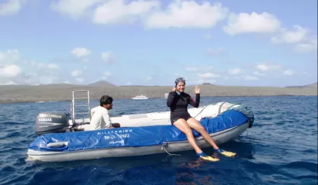 Going snorkeling in the Galapagos