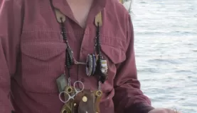 Joe\'s handmade fly-fishing lanyard