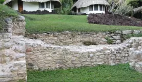 Cabanas at Pook\'s overlooking the Mayan site