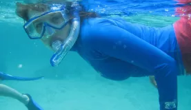 Snorkeling off Caye Caulker