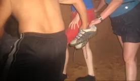 That\'s me with the nice black socks
