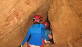 Exploring the ATM cave near Pook's Hill Lodge