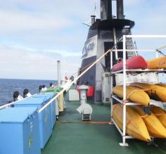 Suprisingly calm Drake Passage on the way to Antarctica