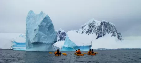 Icebergs in the harbor of Port Lockroy
