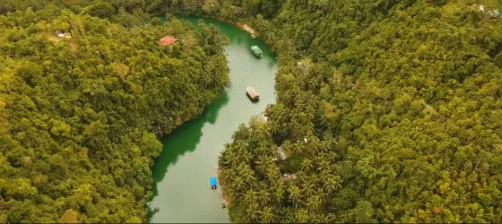 Loboc river in the rainforest Philippines, Bohol