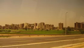 Suburbs of Cairo from the bus window