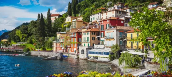 View of Varenna town at Lake Como, Italy
