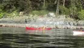 Kayaking off shore