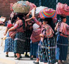 Locals getting ready for the market