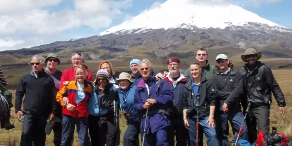 Hiking group near Cotopaxi