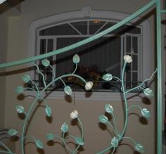 Hotel Eugenia\'s delicate ironwork