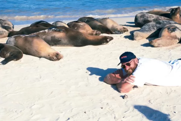 Sun Bathing With The Locals