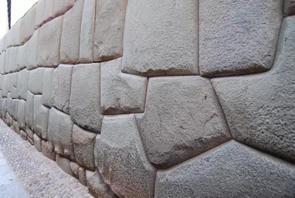 Magnificient Inka wall on the Sun Palace foundation in Cuzco