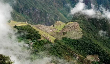 Machu Picchu's view from Intipunku
