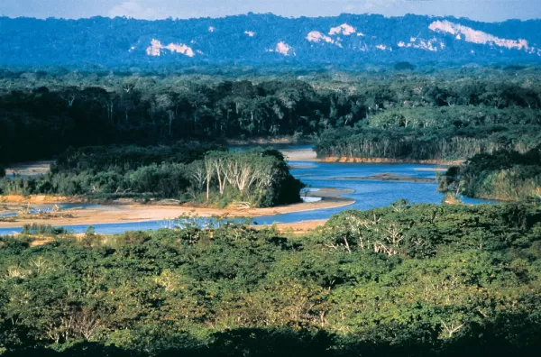Madidi River, enroute to Chalalan Lodge in Bolivia
