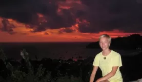 The sky ablaze