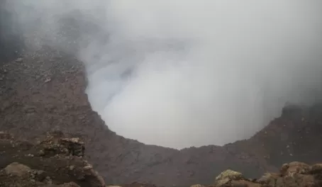 Steaming craters