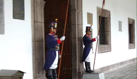 Guards at Palacio de Gobierno (Government Palace) - Quito