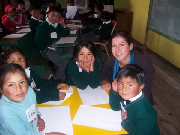 Service Project in Cotopaxi during Ecuador tour