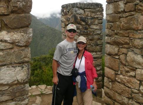 Zed and I at the Sun Gate