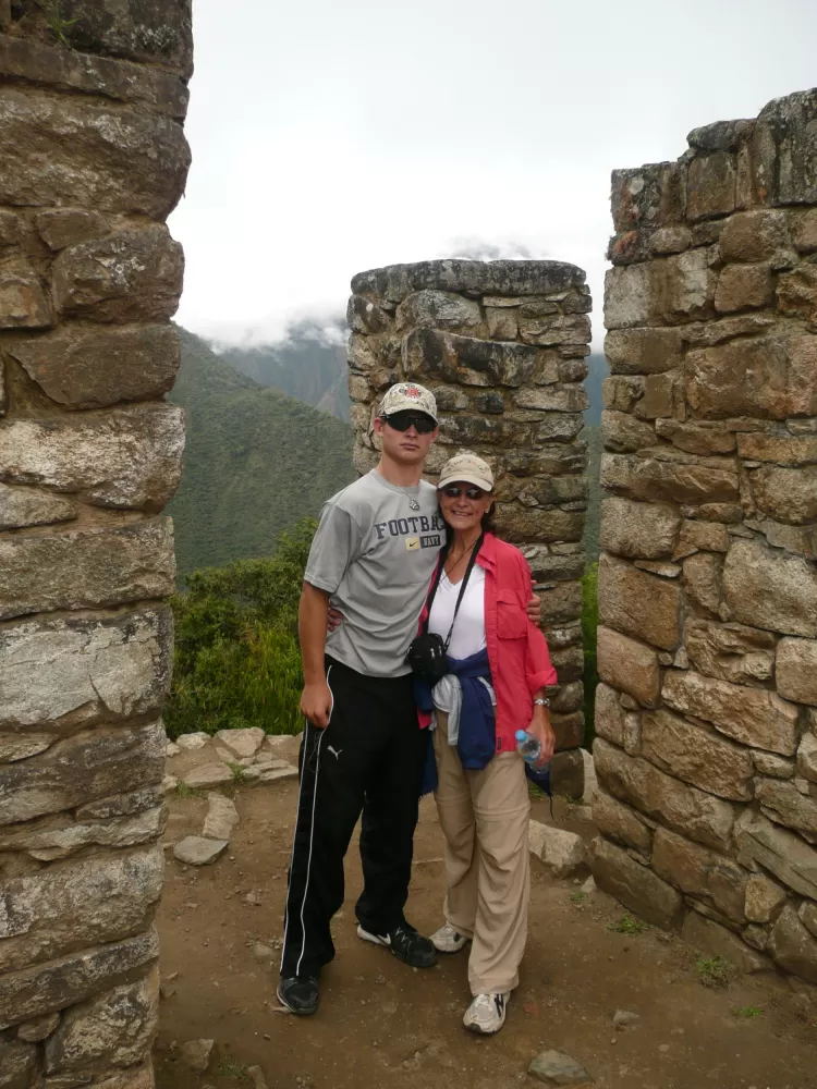 Zed and I at the Sun Gate