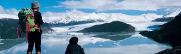Exploring the ice on a Patagonia trekking tour