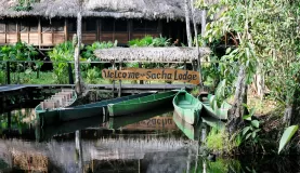 Sacha Lodge greets travelers on a tour of the Amazon