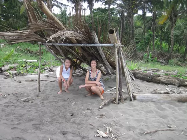 A hut on the beach in Tortuguero
