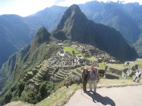 First sight of Machu Picchu