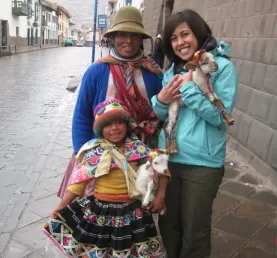 Traditional wear can be spotted around the streets of Cusco