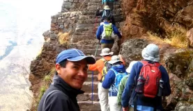 Ayul, leading the way to Pisac ruins