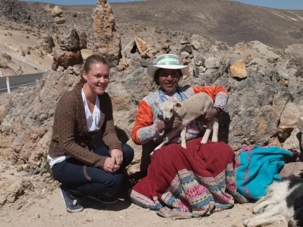 I'm a Sucker for Cute Lambs!  High Plateau, Arequipa