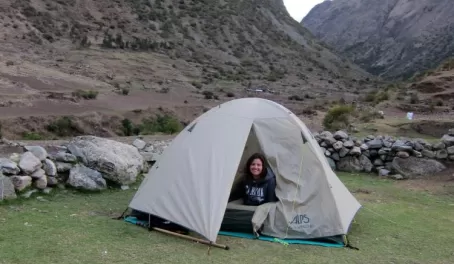Camping  at Huayllabamba