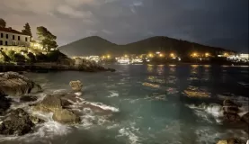 Dubrovnik lights at night