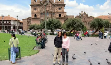 me and my mom, plaza de armas