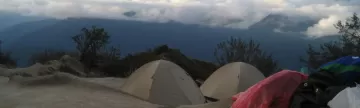 Camping above the clouds = pure bliss
