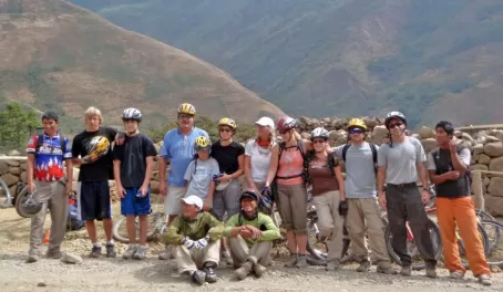 Our group after biking Malaga Pass