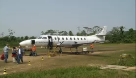 plane I took to Rurrenabaque at the airport on the runway