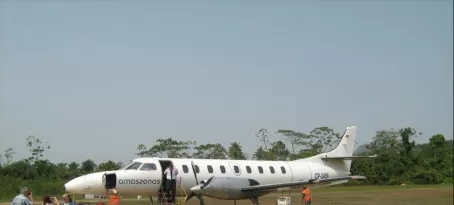 plane I took to Rurrenabaque at the airport on the runway